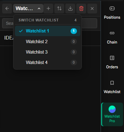 Watchlist Quick-Switcher